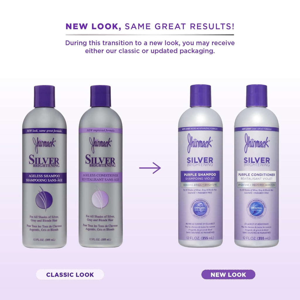 Jhirmack Silver Shampoo & Conditioner Set, 12 oz