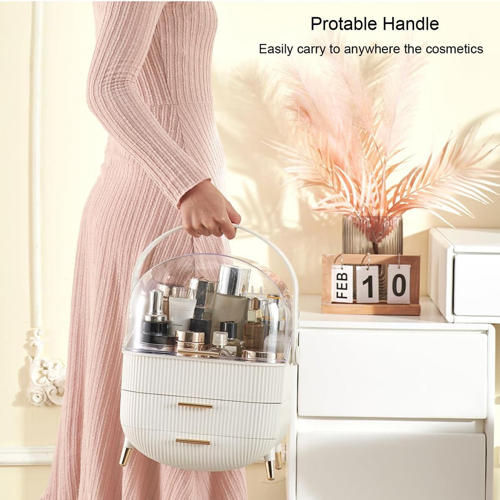 Makeup Organizer with Clear Top