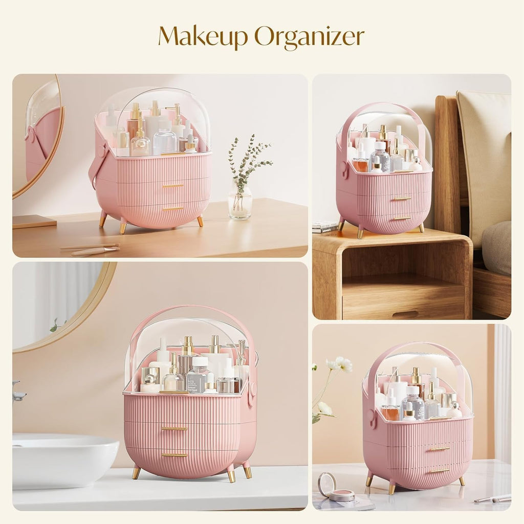 Makeup Organizer with Clear Top