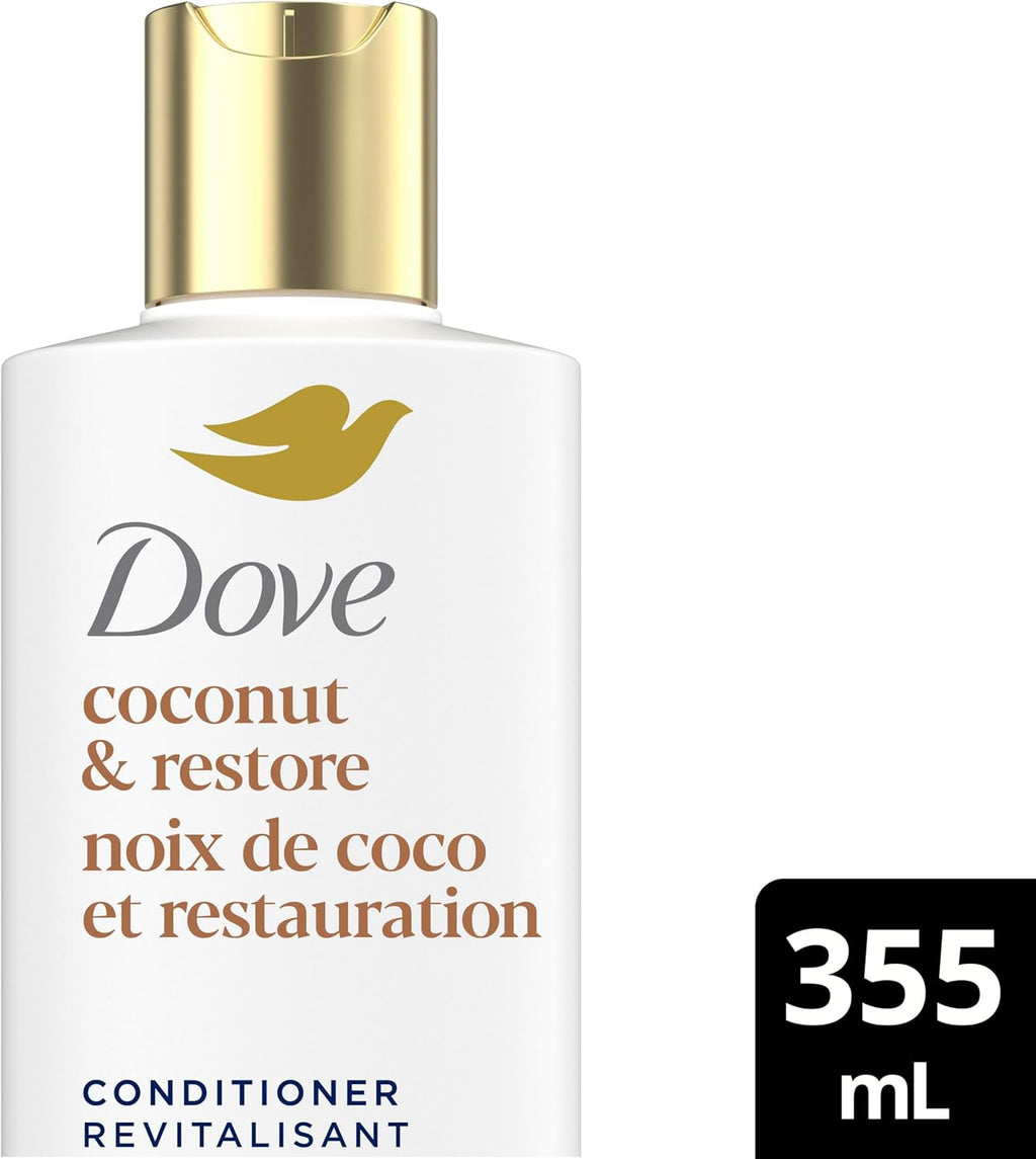 Dove Coconut Restore Set for Damaged Hair, 355 mL (4-Pack)