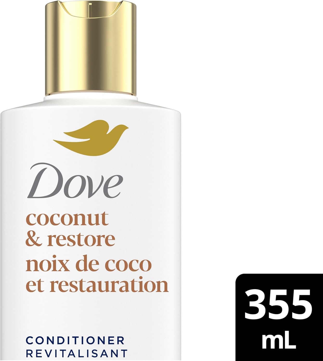 Dove Coconut Restore Set for Damaged Hair, 355 mL (4-Pack)