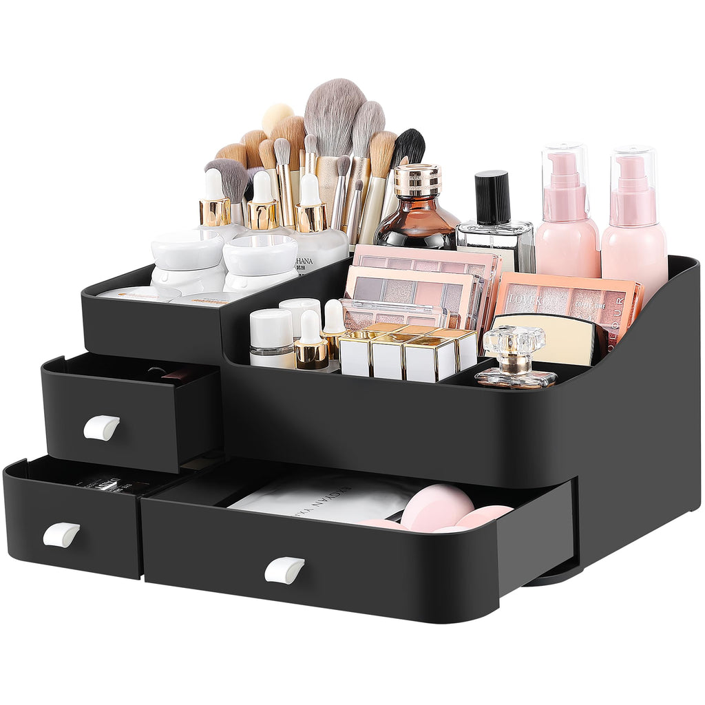 Large Makeup Organizer with Drawers for Vanity or Bathroom