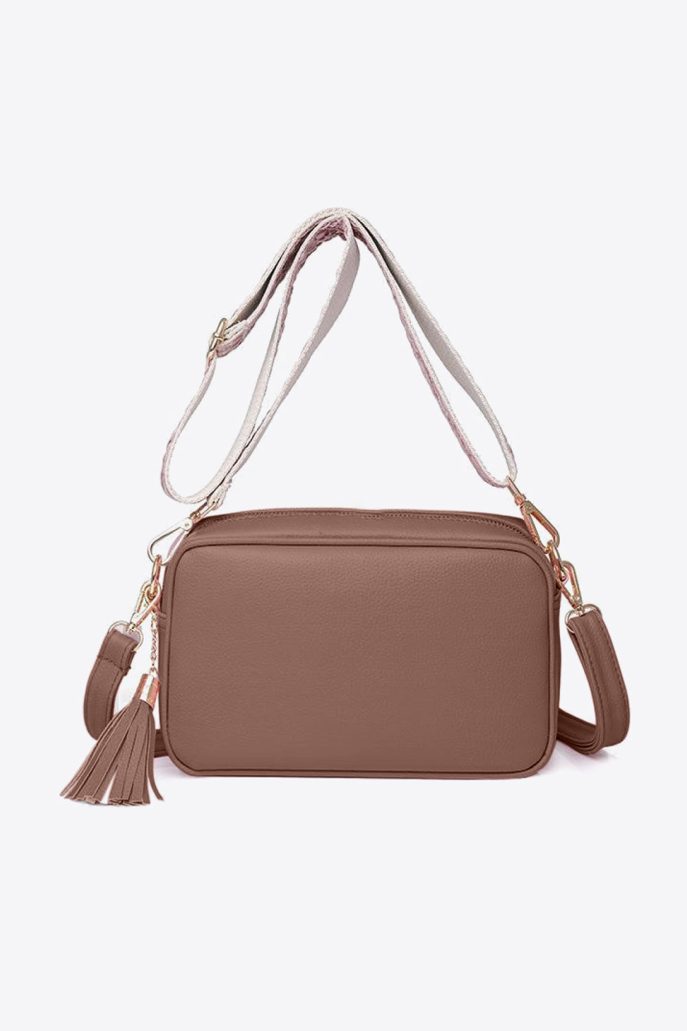 PU Leather Tassel Crossbody Bag - All In The Bag
