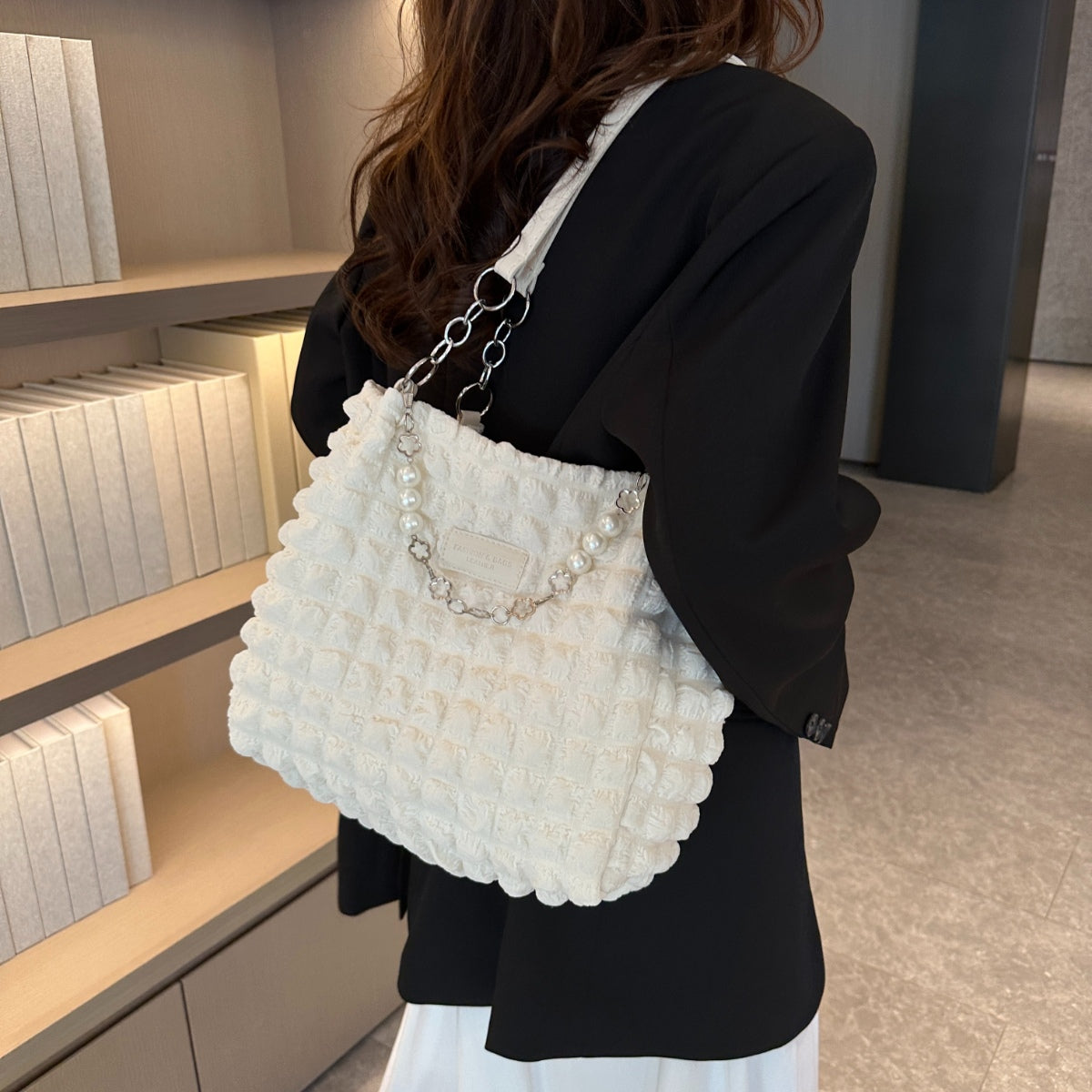 Bubble Textured Tote Bag - All In The Bag