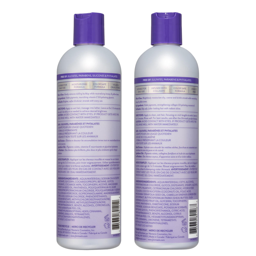 Jhirmack Silver Shampoo & Conditioner Set, 12 oz