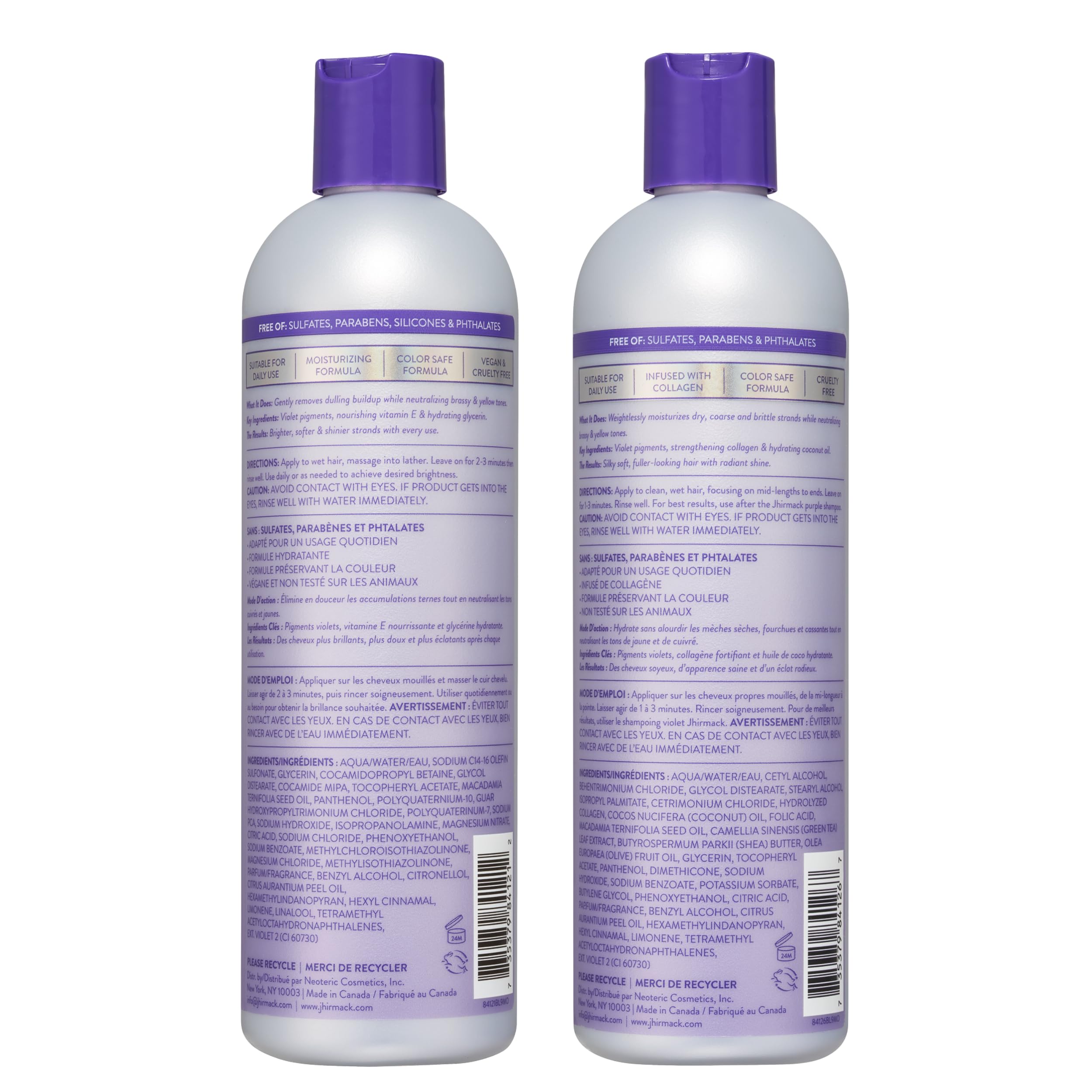Jhirmack Silver Shampoo & Conditioner Set, 12 oz