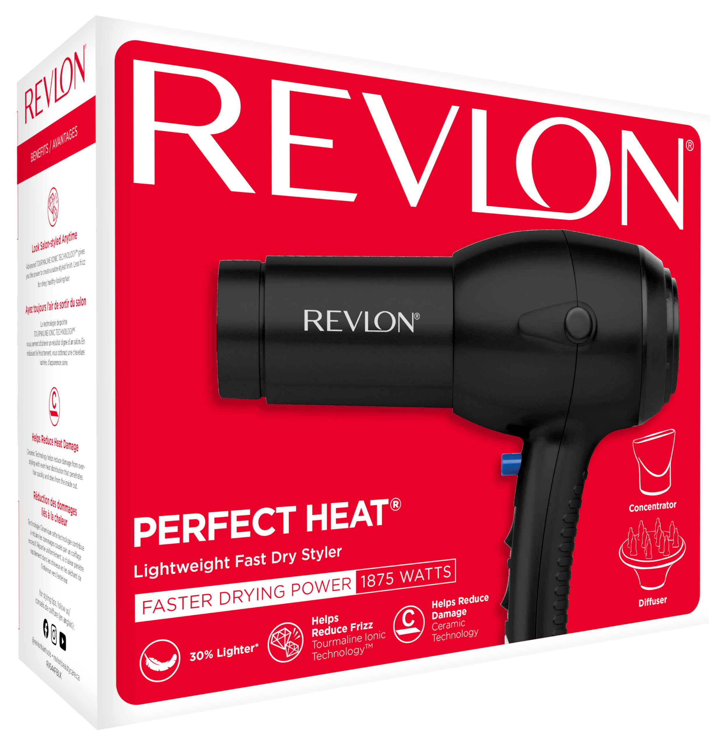Revlon RV544FBLK Ionic Hair Dryer