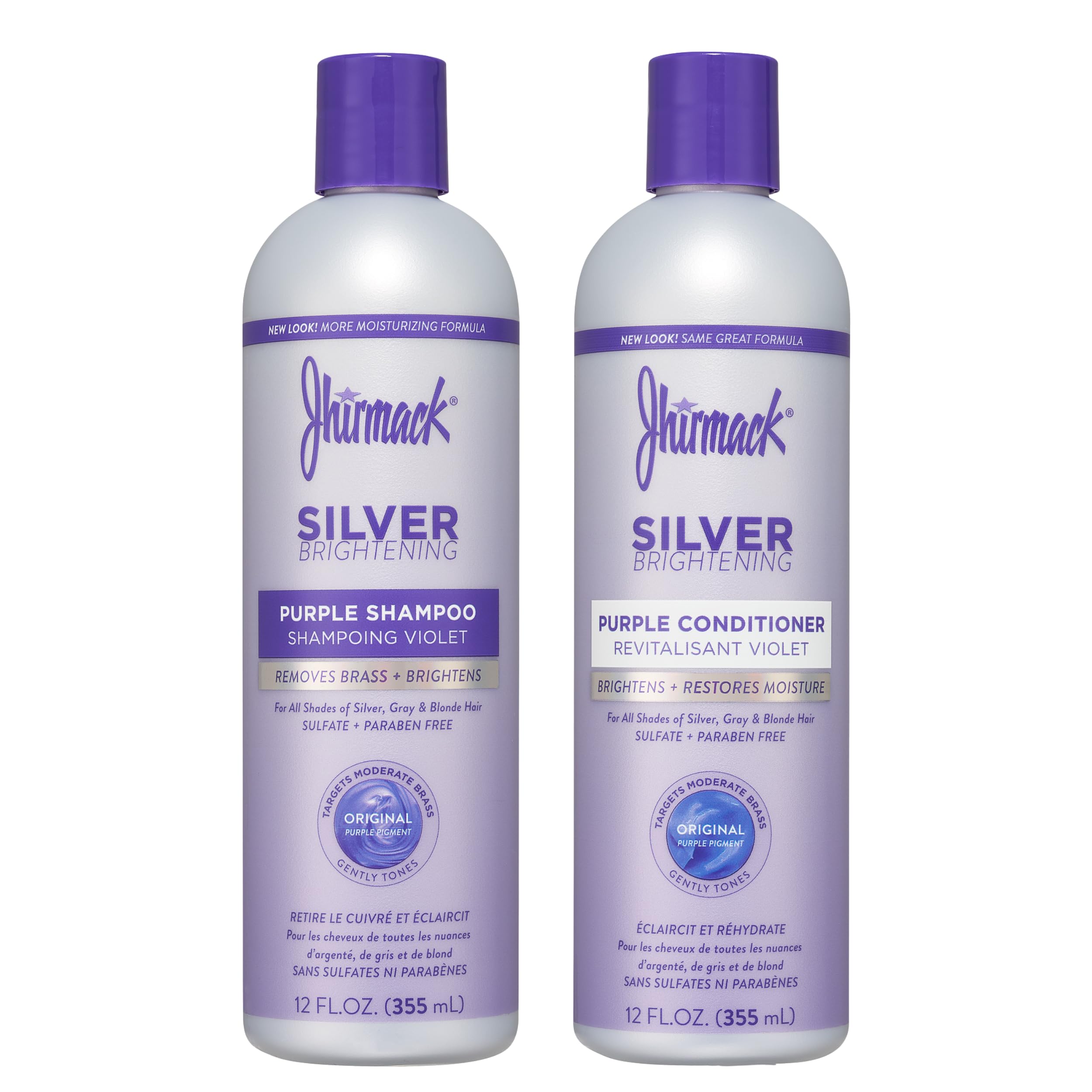 Jhirmack Silver Shampoo & Conditioner Set, 12 oz