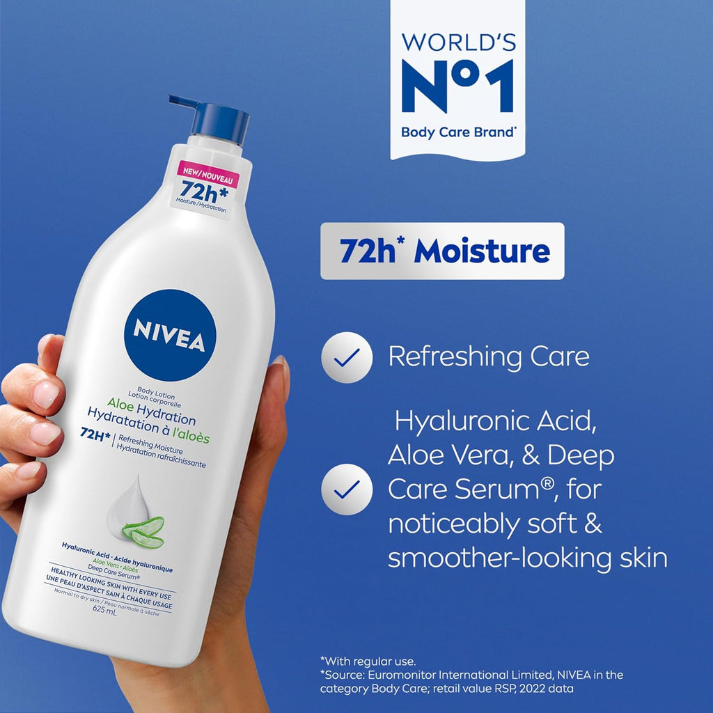 NIVEA Aloe Hydration Body Lotion, 625 ml