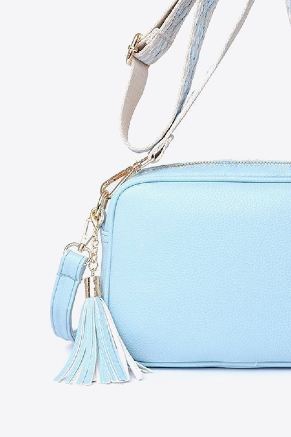 PU Leather Tassel Crossbody Bag - All In The Bag