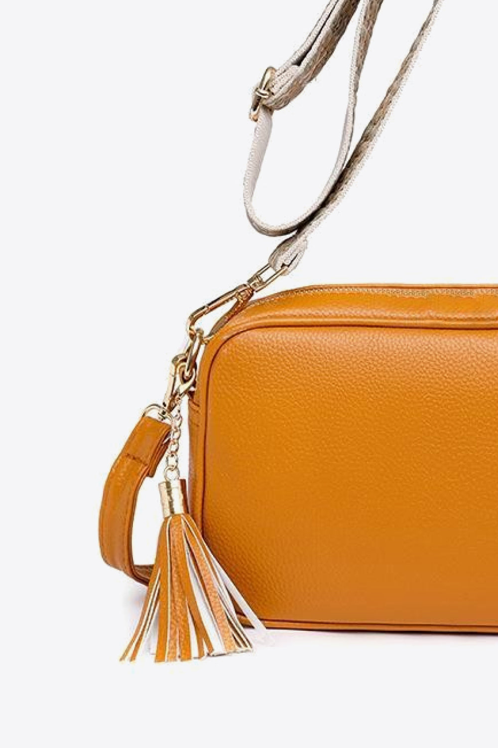 PU Leather Tassel Crossbody Bag - All In The Bag