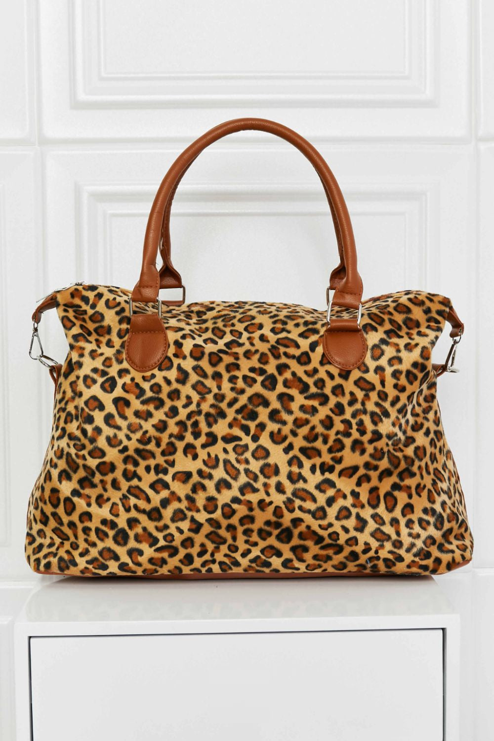 Animal Print Brushed Weekender Bag - All In The Bag