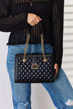 David Jones Quilted PU Leather Handbag - All In The Bag