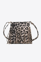 Adored PU Leather Crossbody Bag with Fringe - All In The Bag