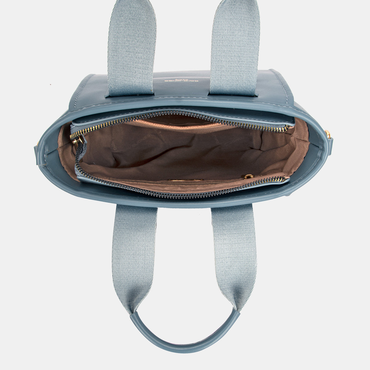 David Jones Small Handbag with Embossed Pattern Handles - All In The Bag