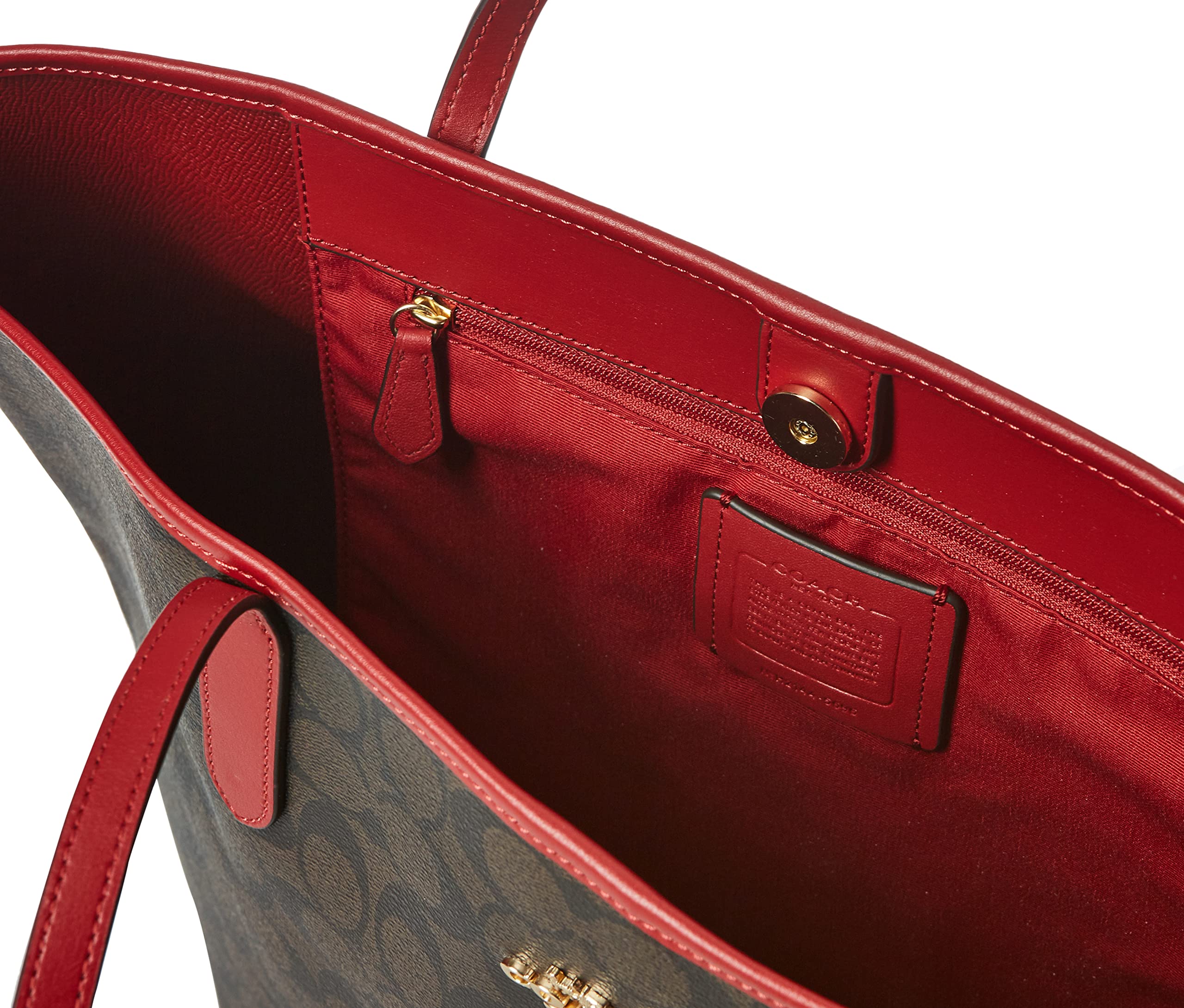 COACH Women's Shoulder City Tote, One Size