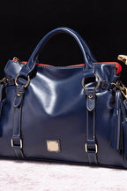 PU Leather Handbag with Tassels - All In The Bag