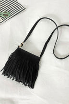 Adored PU Leather Crossbody Bag with Fringe - All In The Bag