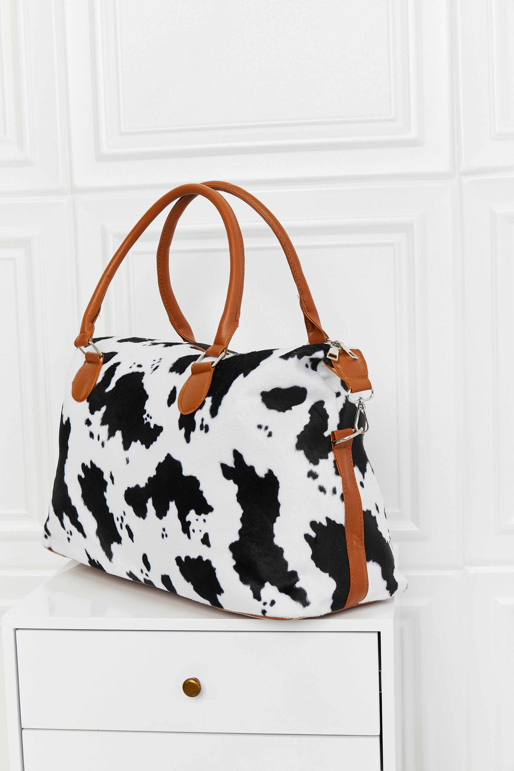 Animal Print Brushed Weekender Bag - All In The Bag