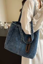 Medium Denim Tote Bag - All In The Bag