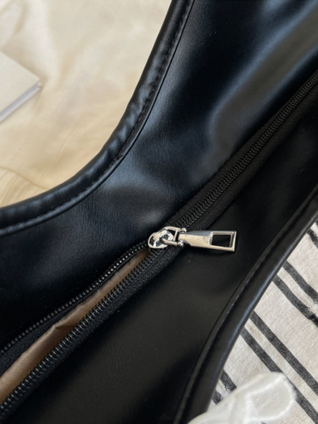 Striped Canvas Tote Bag - All In The Bag