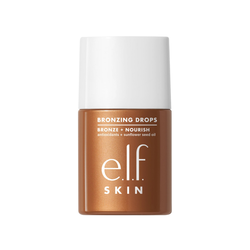 e.l.f. SKIN Bronzing Drops, Liquid Bronzer For Face & Skin, Creates A Sun-Kissed Glow, Infused With Vitamin E, Vegan & Cruelty-Free, Pure Gold