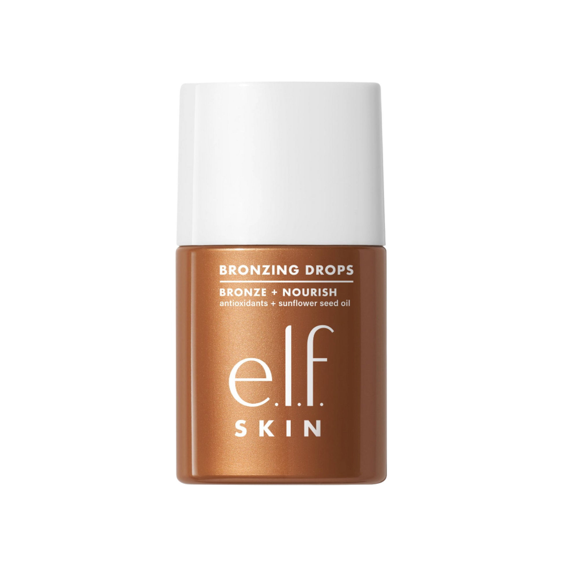 e.l.f. SKIN Bronzing Drops, Liquid Bronzer For Face & Skin, Creates A Sun-Kissed Glow, Infused With Vitamin E, Vegan & Cruelty-Free, Pure Gold