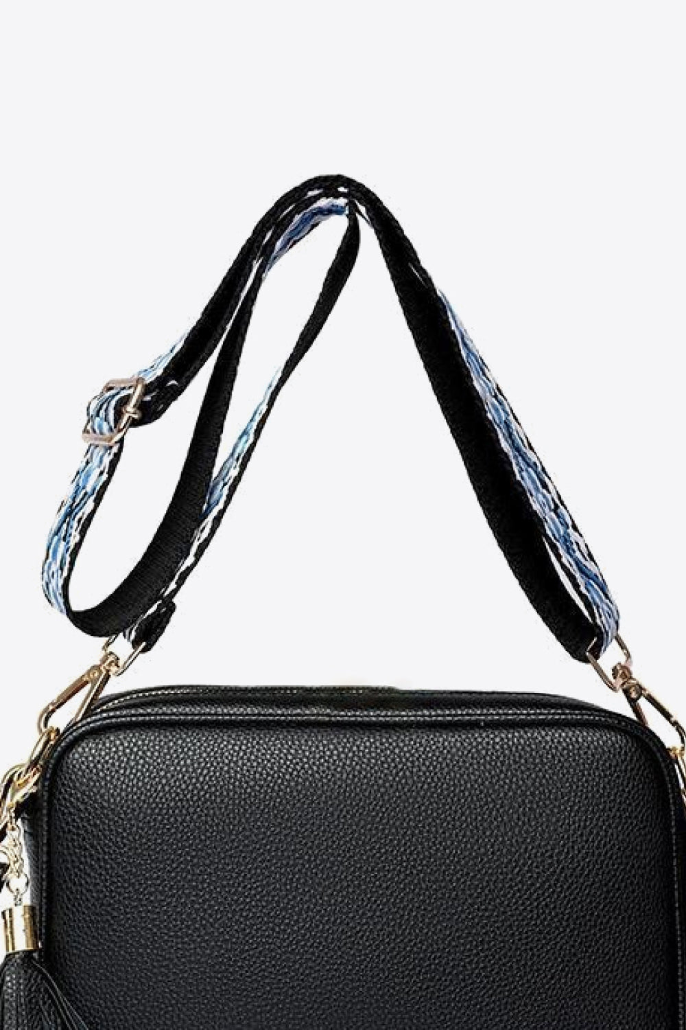 PU Leather Tassel Crossbody Bag - All In The Bag