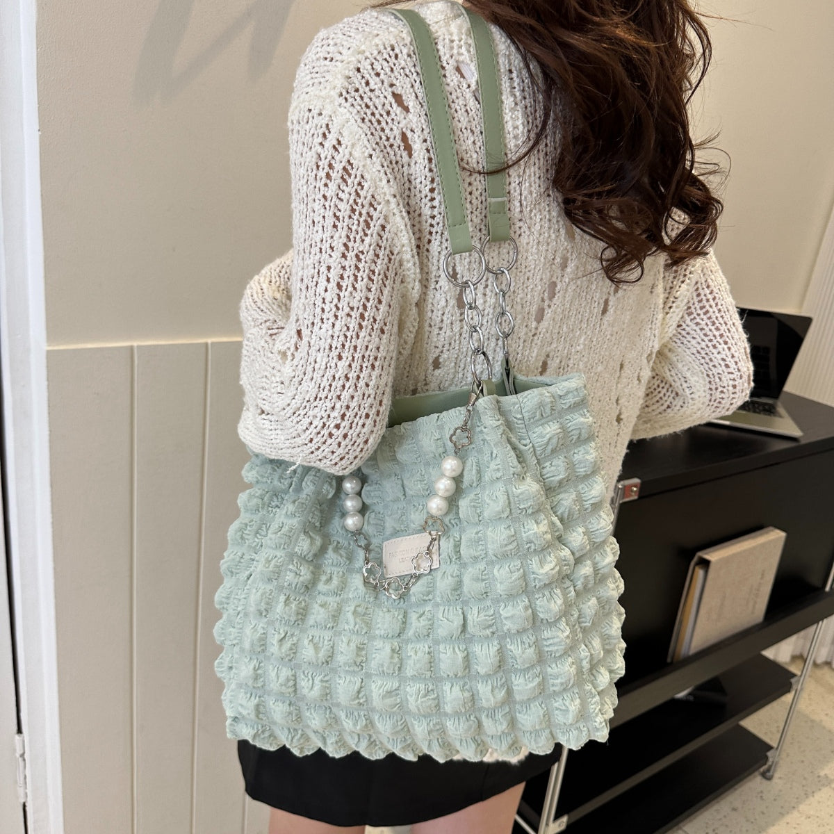 Bubble Textured Tote Bag - All In The Bag
