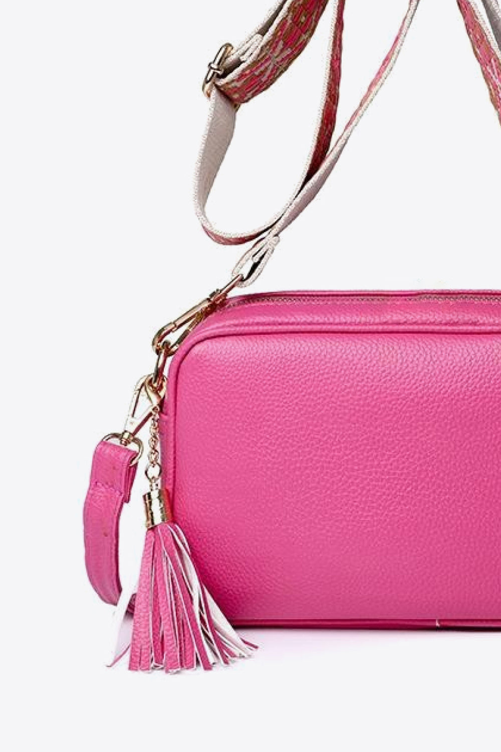 PU Leather Tassel Crossbody Bag - All In The Bag