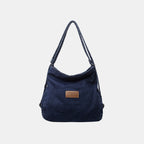 Adjustable Strap Denim Shoulder Bag - All In The Bag