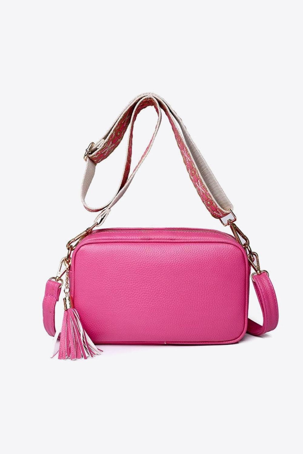 PU Leather Tassel Crossbody Bag - All In The Bag