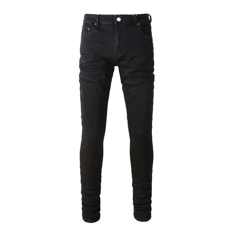 Black Stretch Slim Fitting Jeans - All In The Bag 