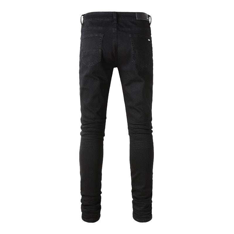 Black Stretch Slim Fitting Jeans - All In The Bag 