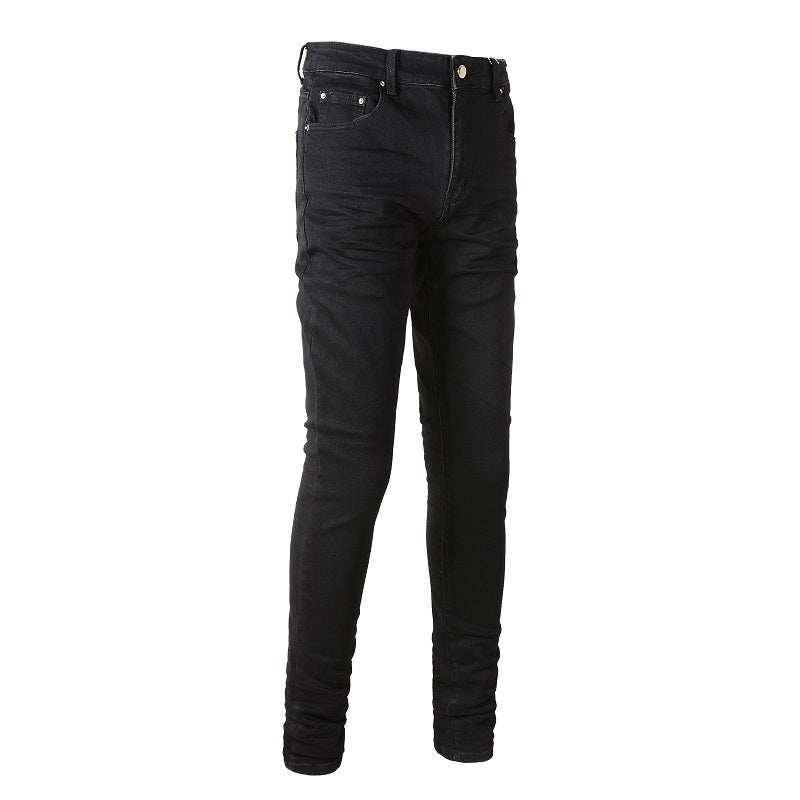 Black Stretch Slim Fitting Jeans - All In The Bag 