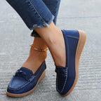 Weave Wedge Heeled Loafers - All In The Bag