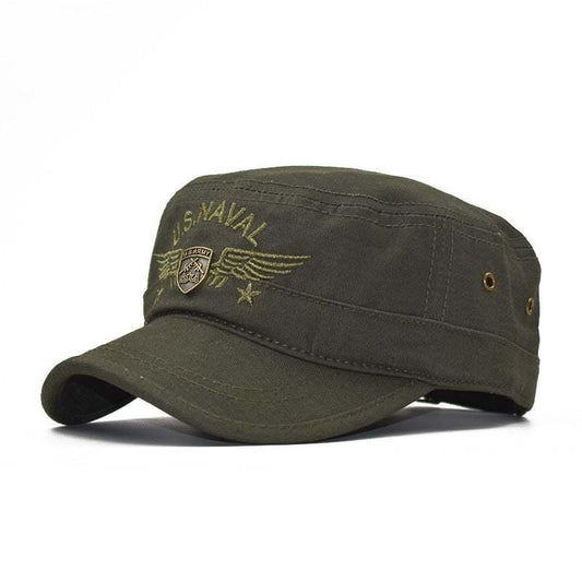 Camouflage Flat-top Hat Army Hat Embroidered Baseball Hat Men's Summer - All In The Bag 