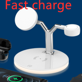 Compatible with Apple, 3 In 1 Magnetic Wireless Charger 15W Fast Charging Station For Magsafe Chargers - All In The Bag 