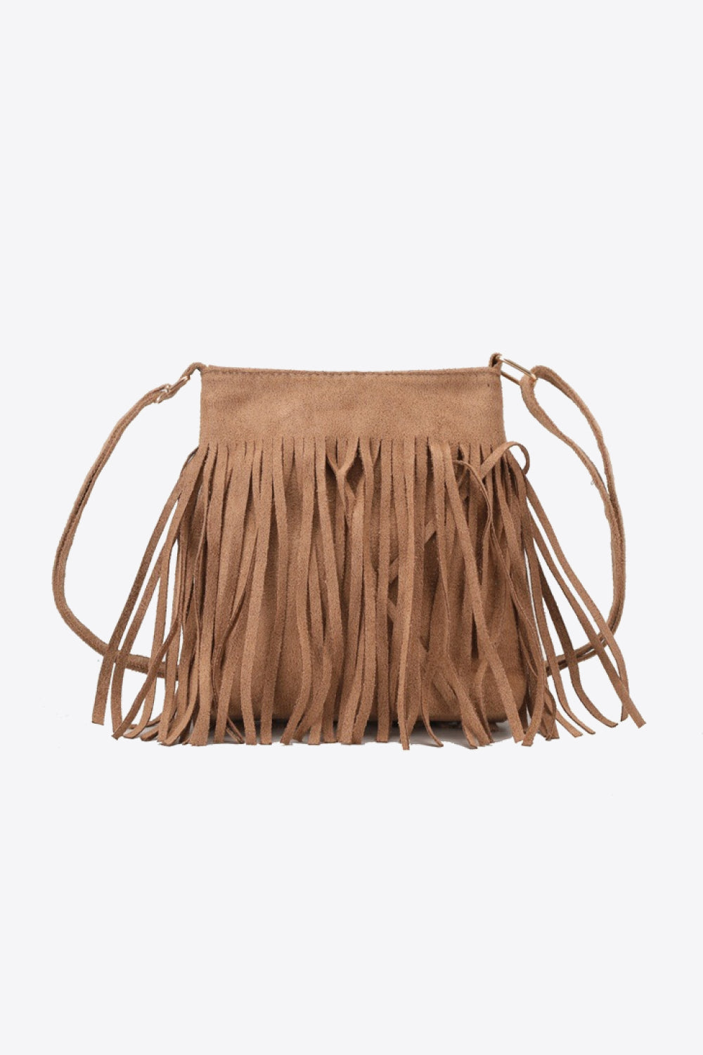 Adored PU Leather Crossbody Bag with Fringe - All In The Bag