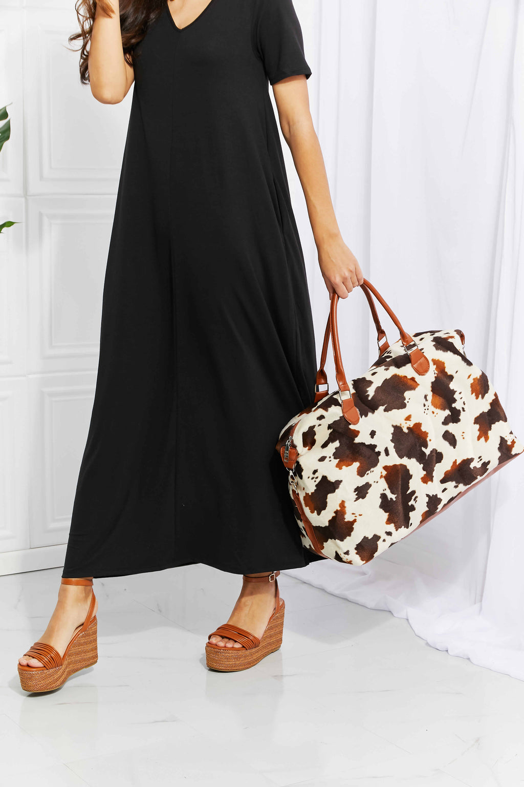 Animal Print Plush Weekender Bag - All In The Bag