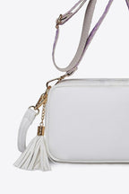 PU Leather Tassel Crossbody Bag - All In The Bag