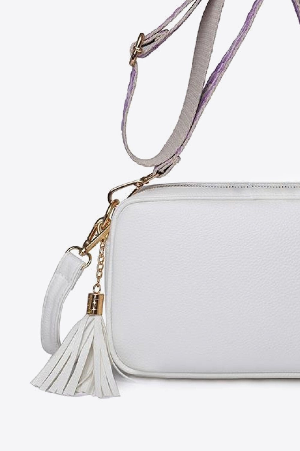 PU Leather Tassel Crossbody Bag - All In The Bag