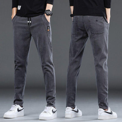 Denim Stretch Casual Men's Trousers Thin - All In The Bag 