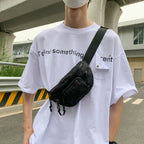 Checkered Adjustable Strap Nylon Crossbody Bag - All In The Bag