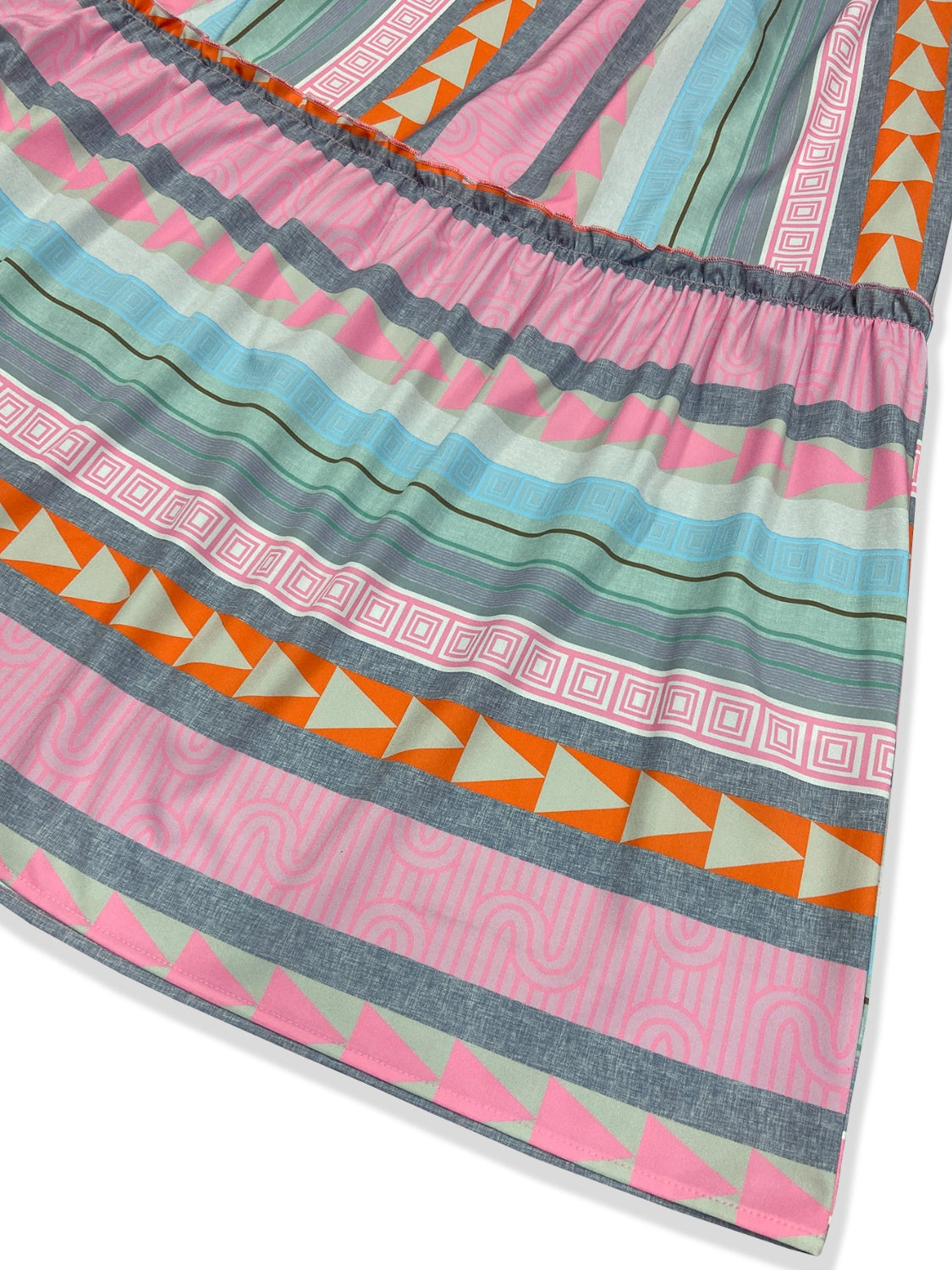 Ruffled Striped Long Sleeve Dress - All In The Bag