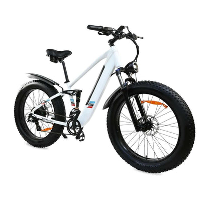 Electric Bike For Adults - 500W Motor 25MPH Speed Removable Battery 48V 12AH, 26 Inch Fat-Tire Electric Bicycle, 8 Speed Battery Powered Mountain Bicycle - All In The Bag 