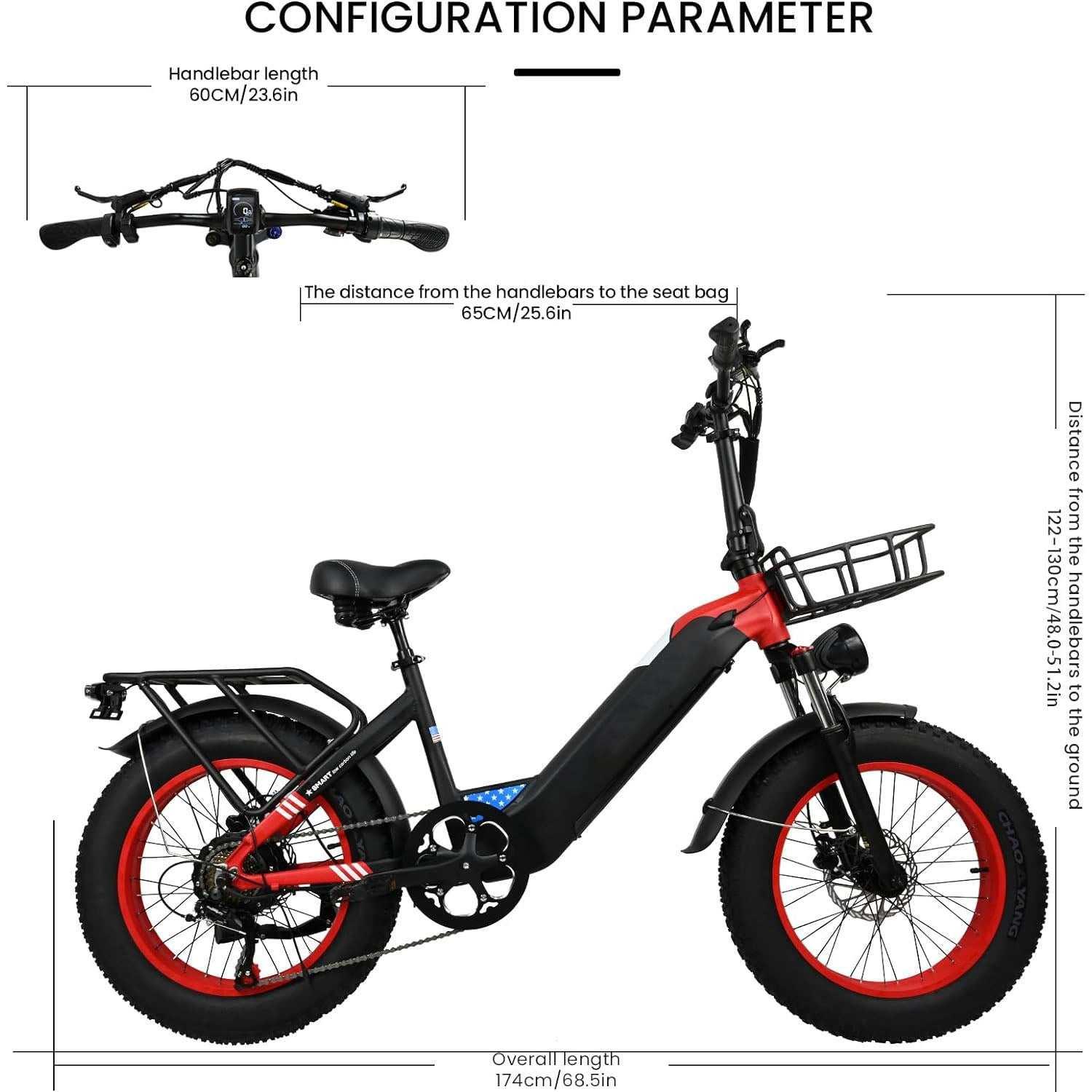 Electric Bike For Adults, Snowmobile 20 X 4 Inches Fat Tire Bike, 500W Motor Electric Bicycle, 25MPH Mountain E-Bike - All In The Bag 