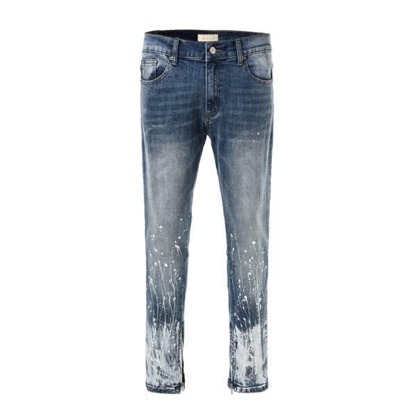 European and American High Street ink Splashing Jeans - All In The Bag 