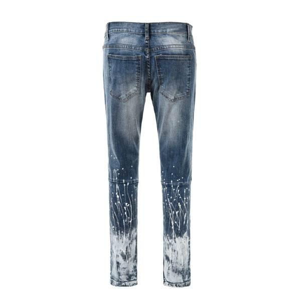 European and American High Street ink Splashing Jeans - All In The Bag 