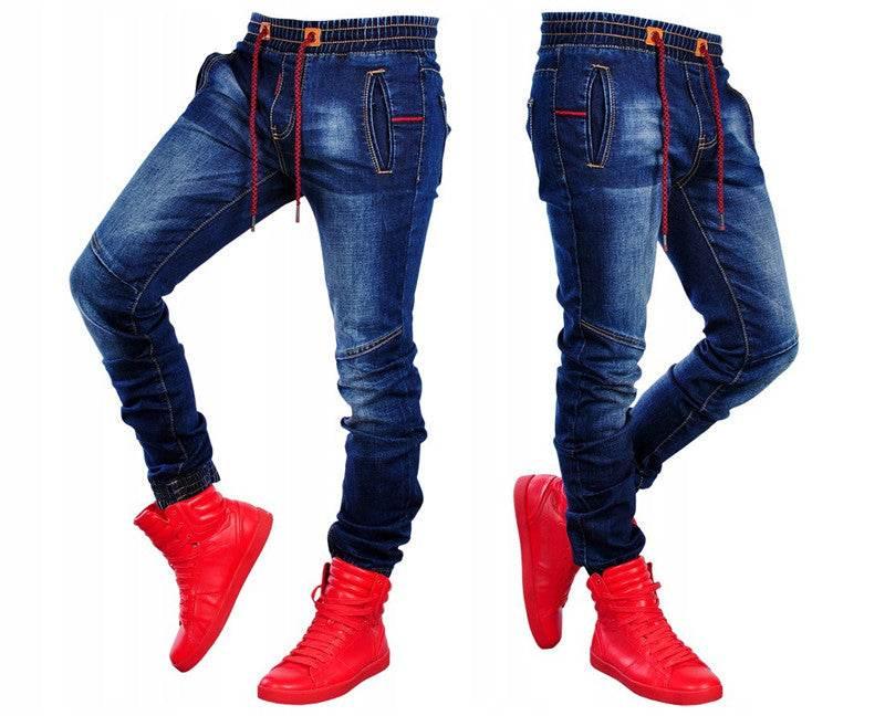 European And American Men's Jeans New Elastic Waist - All In The Bag 